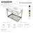 Kingston Brass Quadras 37-Inch Ceramic Console Sink with Steel Base and Shelf (1-Hole)-61166553