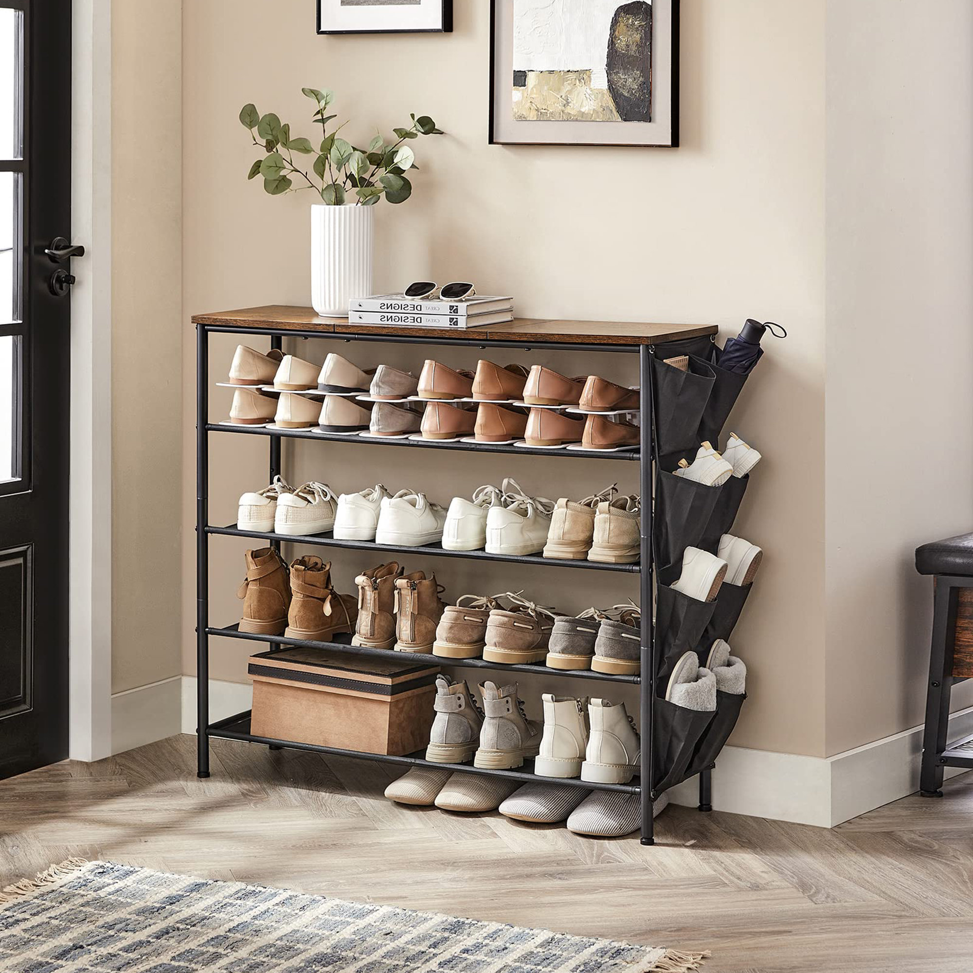 17 Stories 20 Pair Shoe Rack | Wayfair