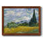 Champ de blé avec cyprès, reproduction sur toile-96291052-96291055