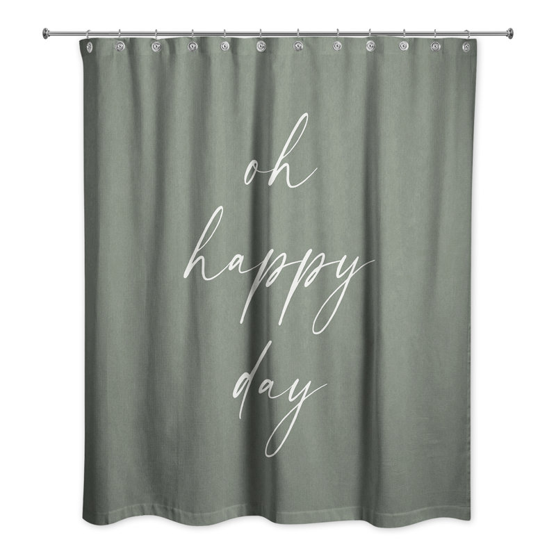 Rideau de douche Oh Happy Laundry Day