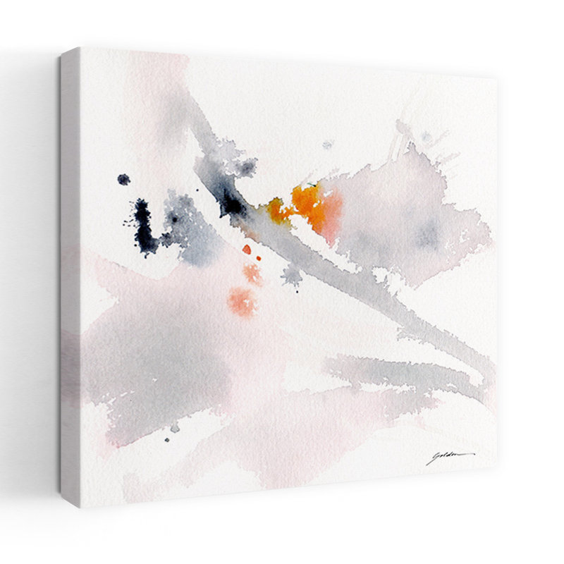 Voyage, art abstrait contemporain, H 18 po x l 18 po
