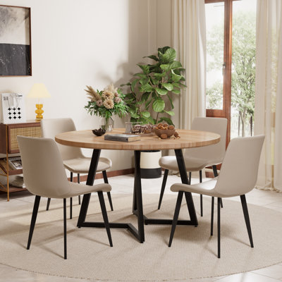 Mid Century Round Dining Table Sets
