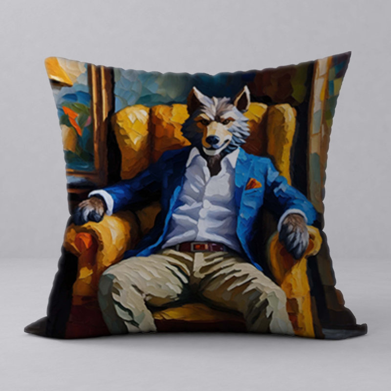 Polyester Throw Square Pillow Cover & Insert