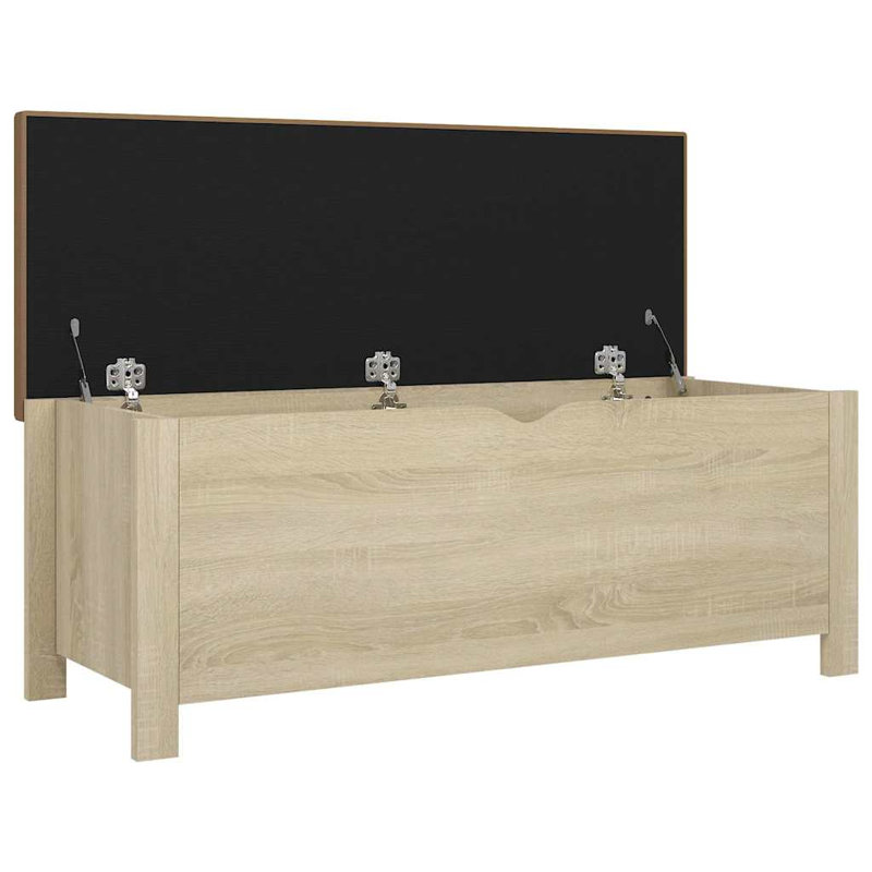 Upholstered Engineered Wood Bench, Sonoma Oak