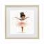 Ballerine rose avec impression encadrée dorée sous verre, design Creative Studio-1674623348-1674623351