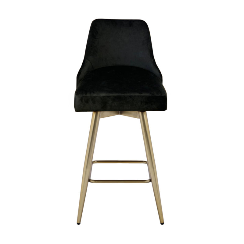 Tabouret Mid-Century, Noir