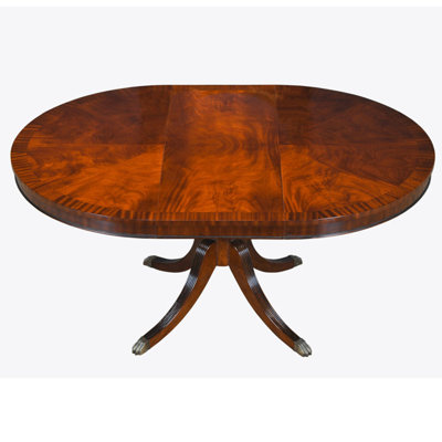 Extendable Mahogany Solid Wood Dining Table