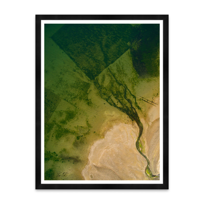 Johnson Point III by Tim Klein - Picture Frame Photograph, Black, 42" H x 32" W x 1.5" D