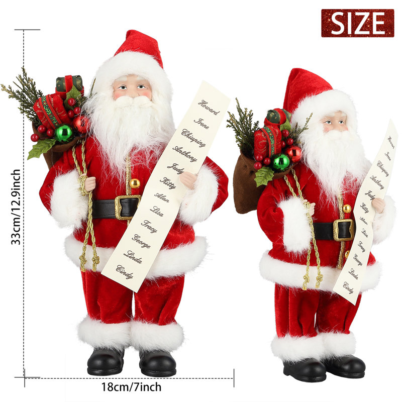 Figurine de père Noël 12 "Senta