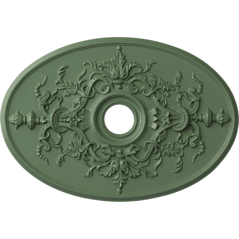 Médaillon de plafond Endurathane Reece, DE 21 po x P 1 1/4 po, (pour auvents jusqu'à 6 3/4 po), finition bronze patiné peint à la main