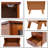 Dinuba Rattan Freestanding Linen Cabinet With Drawers