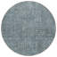 Tapis rond bleu / gris 8 pi