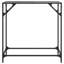 Console Table With Transparent Glass Top 80X35x81 Cm Steel-1942224609-1942224611