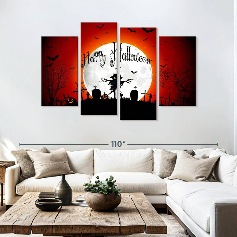 Lelend Happy Halloween Greeting, 54" H x 84" W