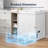 7.0 Cubic Feet Garage Ready Chest Freezer, Compact Top Opening Freestanding Deep Freezer with 7 Level Adjustable Thermostat & Removable Basket, White-117496178