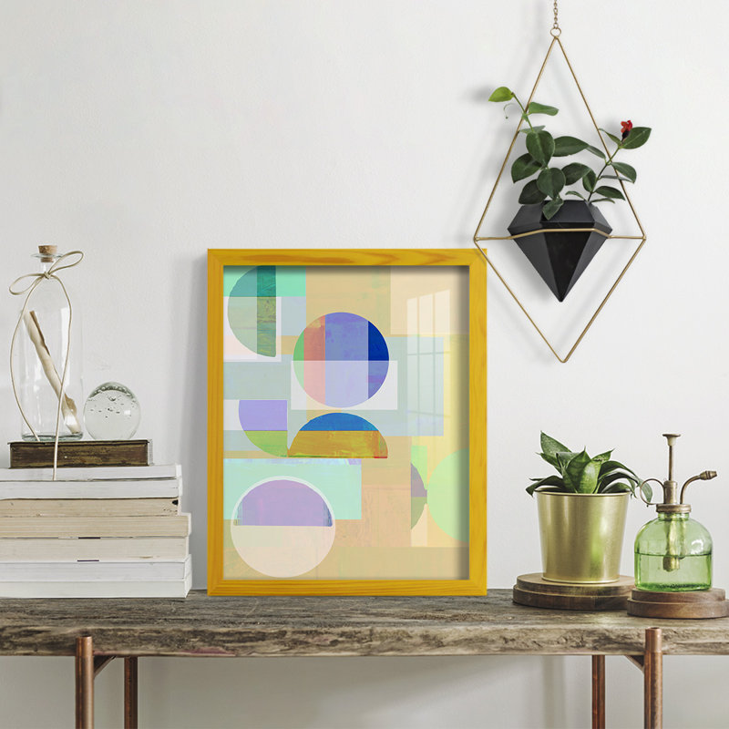 Frenk " Demi IV ", 15" H x 12" W x 1" D, Yellow