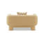 Fauteuil rond rembourré surdimensionné de 57 po avec coussins décoratifs Ambra