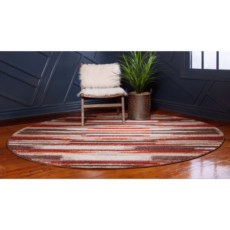 Abstract Area Rug, Round 99cm