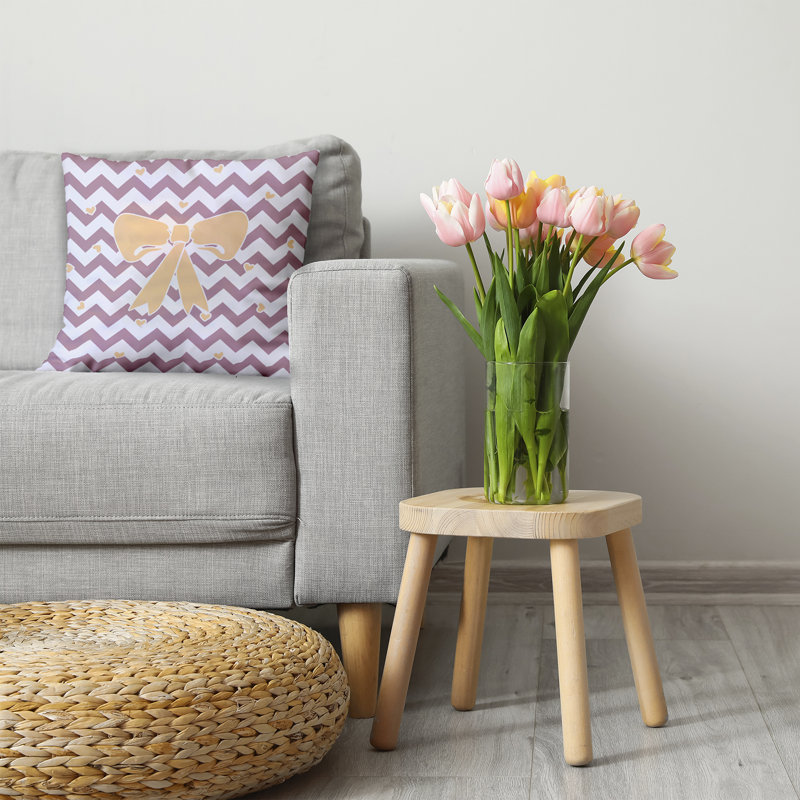 Geometric Reversible Throw Pillow, 20" H x 20" W, Square