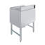 Bac à glace autoportant en acier inoxydable 18,5 po x 24 po x 30 po avec plaque froide en fonte d'aluminium à 7 circuits Amgood
