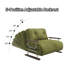 Lit d'invité pliant 4-en-1 pour animaux de compagnie, lit convertible pour petits espaces-131421783