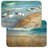 Marco Island Birds Reversible Flexible Plastic Placemat Set