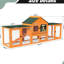 Lapin orange avec aire de repos, 2 espaces de jeu, poignées, rampes, plateau amovible et protection imperméable pour une installation intérieure ou extérieure Grand espace confortable, aires de jeu, nettoyage