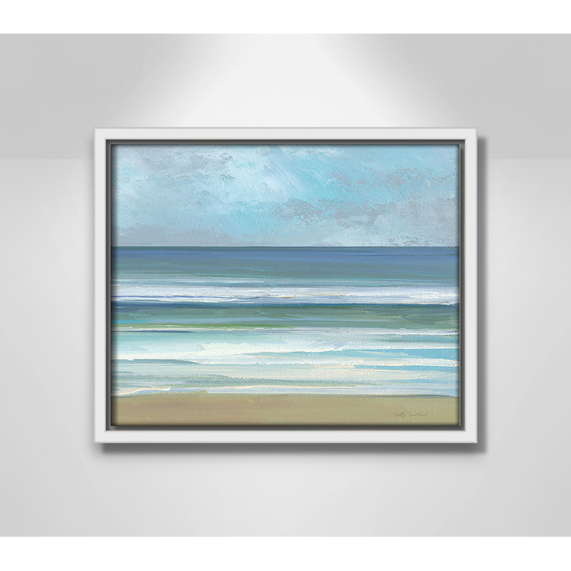 «Gentle Waves II» par Sally Swatland, H 9,5 po x l 11,5 po, Blanc