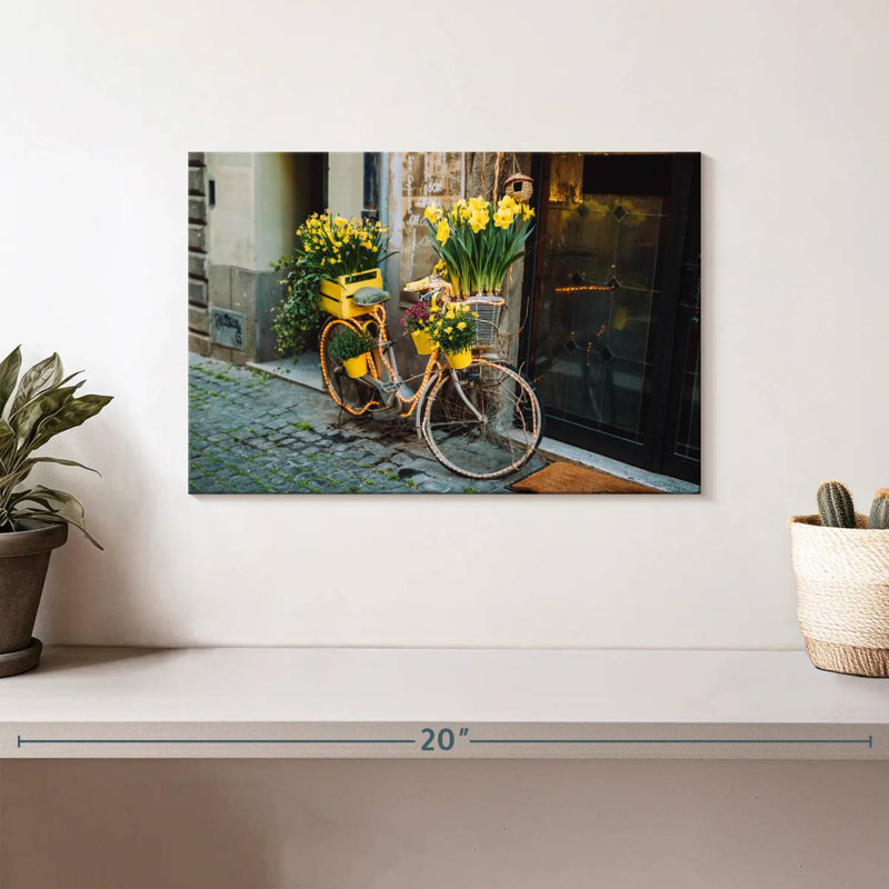 Vélo Mehar plein de fleurs, H 8 po x l 12 po