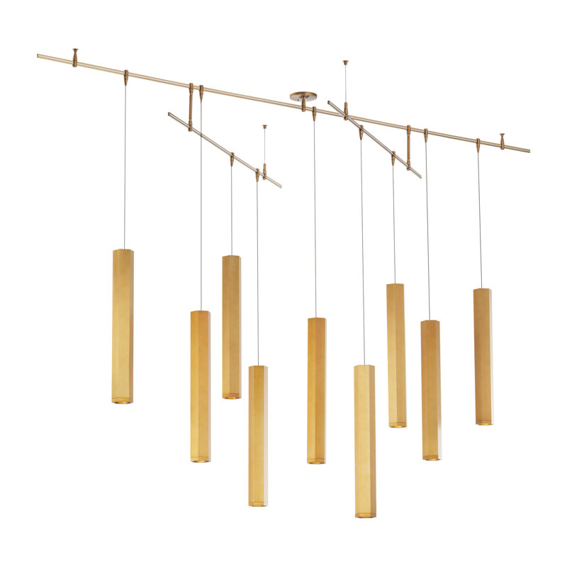 Blok Small Chandelier, 37.8" H x 96" W x 96" D