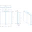 600mm W 766mm H Surface Frameless Medicine Cabinet Mirror 2 Adjustable