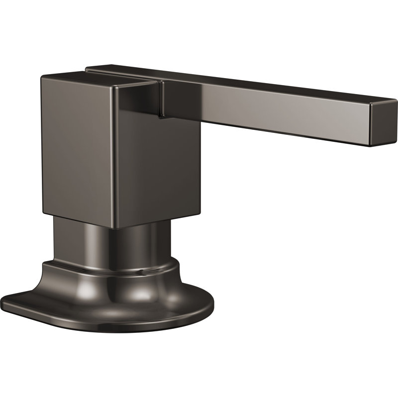 Brizo Frank Lloyd Wright®: Soap/Lotion Dispenser, Brilliance Black Onyx