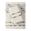 100% Cotton Duvet Cover For Full/queen - And Grey Coloured, Button Closure, Interior Ties, Stripes Reverse, 4 Corner Machine Washable