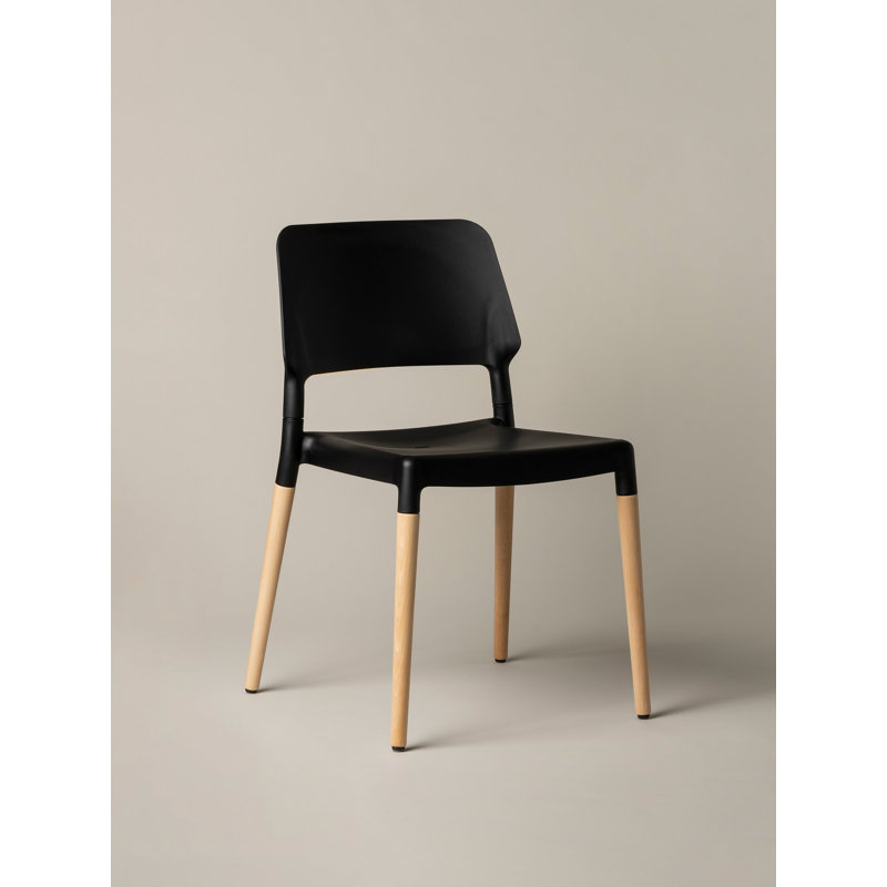 Belloch Chair, Black, Natural Beech Wood