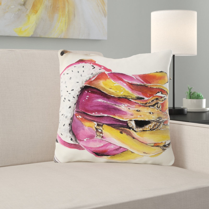 Bothell Art Throw Pillow, Indoor, Microsuede