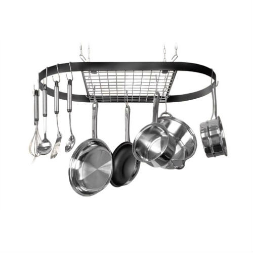 Prep & Savour Metal Oval Hanging Pot Rack | Wayfair