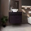 Meuble-lavabo de salle de bain avec lavabo, 2 portes