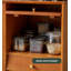 Armoire garde-manger moderne et simple en rotin tissé multifonctionnel de grande capacité