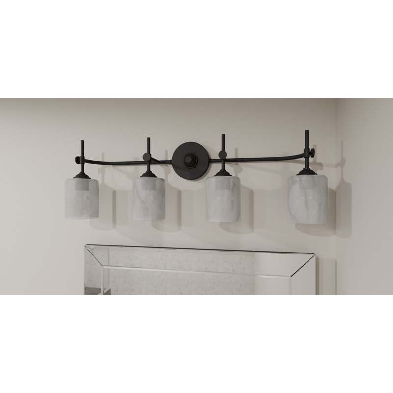 Wike Matte Black Bath Light, 4