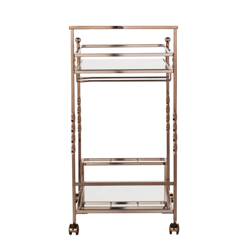 Murdock Metal Bar Cart, Champagne