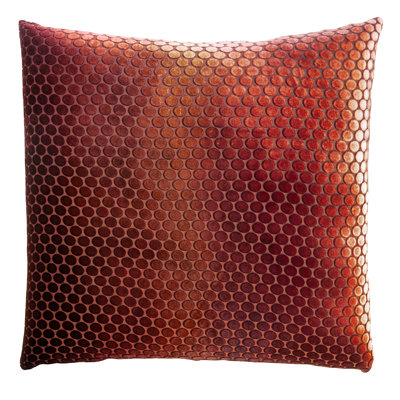 Dots Square Velvet Pillow Cover & Insert