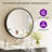 Gervon Round Wall Mounted Medicine Cabinet with Shelves-97885410-97885416
