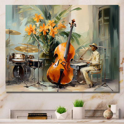 Chello Jazz Rhythms - Music Canvas Prints