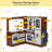 Corner Play Kitchen For Kids, Wooden Pretend Toy Kitchen Playset-114736121