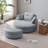 Dashton Upholstered Barrel Chair with Ottoman-756477116
