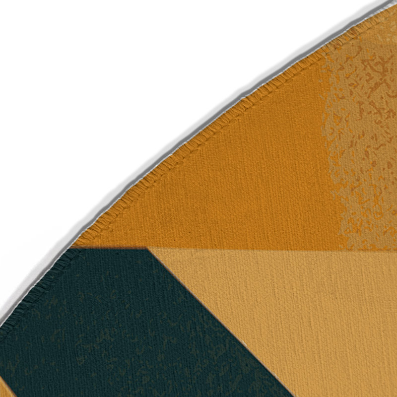 Cubic Plateaus Indoor And Outdoor Area Rug, Round 5'