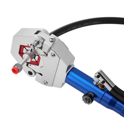 Hydraulic Hose Crimper, Hydra-Krimp AC Hose Crimper Kit with 7 Dies Snap-On, Integral Manual Hydraulic A/C Hoses Crimping Tool for Automotive & Air Conditioning Repair - with Carrying Case