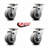 Thermoplastic Rubber Swivel Caster