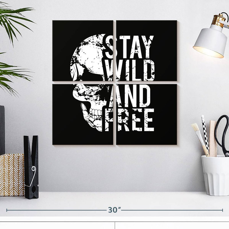Tergel Stay Wild And Free, H 18 po x l 18 po