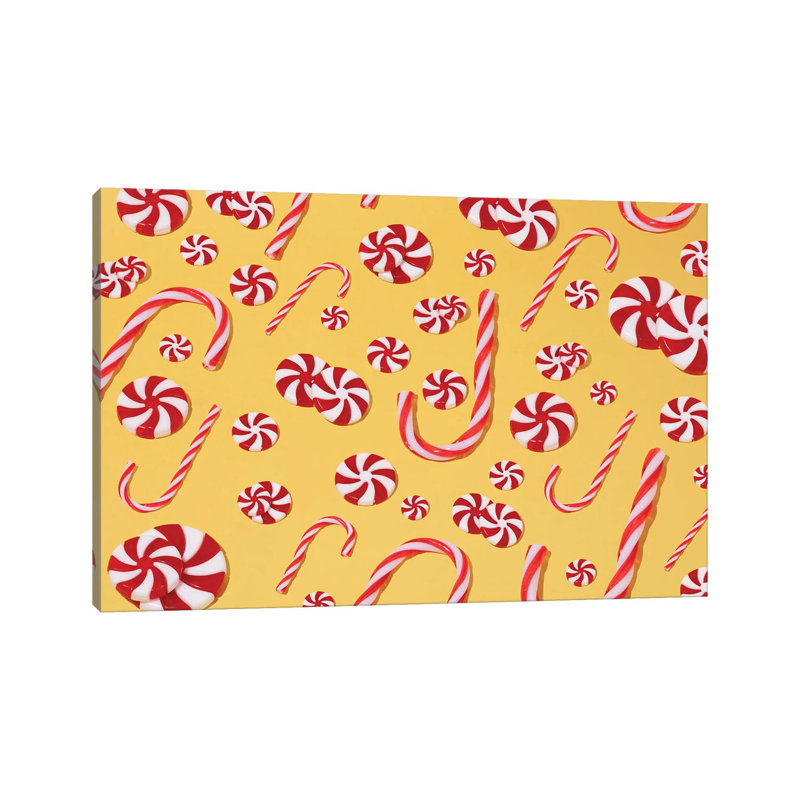 «Candy Cane», reproduction d'art sur toile tendue, H 12 po x l 18 po, Toile tendue, Ne s’applique pas